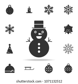 icon of snowman. Detailed set of web icons. Premium quality graphic design. One of the collection icons for websites, web design, mobile app on white background