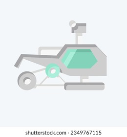 Icon Snowmobile. related to Alaska symbol. flat style. simple design editable. simple illustration