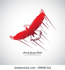 Icon with a soaring eagle.