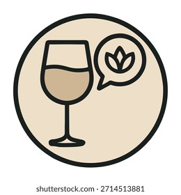 Symbol für nüchterne Neugier oder achtsames Trinken.