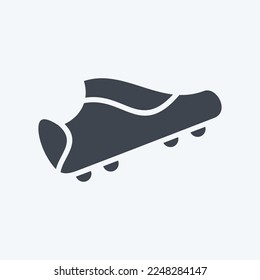 Icon Soccer Boots. related to Sports Equipment symbol. glyph style. simple design editable. simple illustration