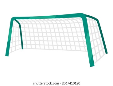 Icon of soccer goal. Sport equipment illustration. For training and competition design.