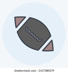 Icon Soccer. suitable for Toy symbol. color mate style. simple design editable. design template vector. simple symbol illustration