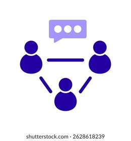 Icon a social network, isolated against a clean background.