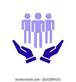 Ícone um seguro social, isolado contra um fundo limpo.