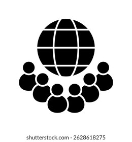 Icon a society, isolated against a clean background.