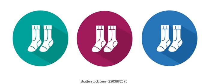 Icon for sock vector illustration in flat.