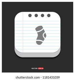 Icon socks - Free vector icon