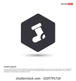 Icon socks Hexa White Background icon template