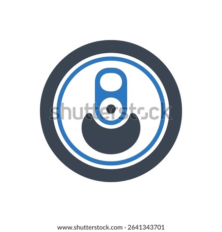 Icon of a soda can with a pull tab