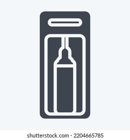 Icon Soda Machine. Suitable For Kitchen Appliances Symbol. Glyph Style. Simple Design Editable. Design Template Vector. Simple Illustration