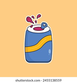 icon soft drink delicious fast food and drink vector illustration concept.premium vector illustration