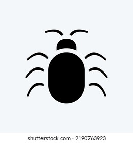 Error de software de iconos. adecuado para el símbolo de seguridad. estilo glifo. diseño simple editable. vector de plantilla de diseño. ilustración simple