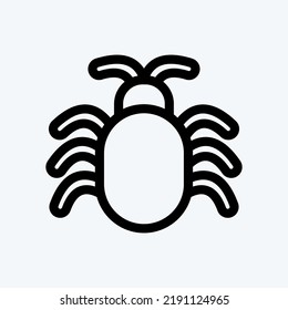 Icon Software Bug. suitable for Security symbol. line style. simple design editable. design template vector. simple illustration