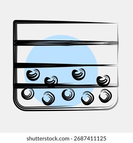 Ícone da camada de solo. Elementos de mineração de ouro. Ícone no estilo de ponto de cor.