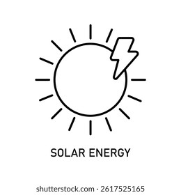 Icon a solar energy, isolated against a clean background.