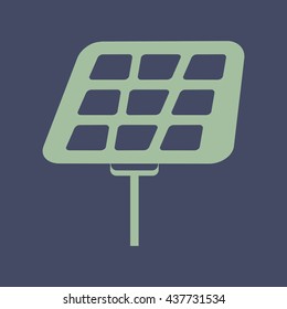 Icon of Solar Panel. Eps-10.