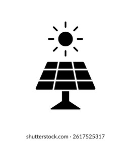 Icon a solar panel, isolated against a clean background.