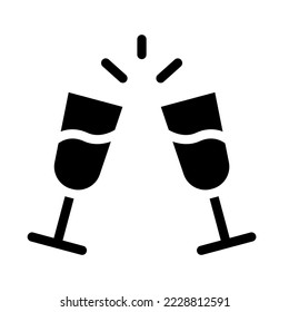 Icon Solid sobre fiesta, cumpleaños, celebración, regalo, felicitación, feliz y mucho más. archivo modificable, estilo de icono de glifo