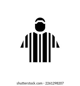 Icon Solid soccer, football, football equipment, soccer foul, soccer player. Glyph or Solid icon editable file.