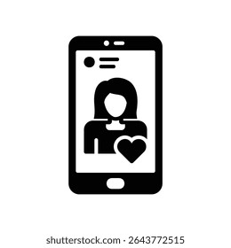 Icon of someone doing live streaming on social media