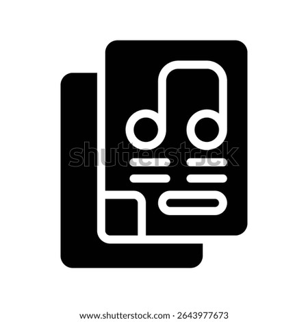 icon song folder with style glyph
