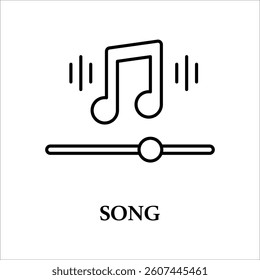 Icon a song, isolated against a clean background.