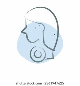 Icon Sore. related to Body Ache symbol. Color Spot Style. simple design editable. simple illustration