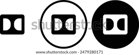 icon sound black outline for web site design 
and mobile dark mode apps 
Vector illustration on a white background