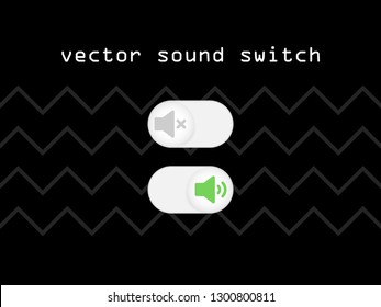 Icon Sound, Speaker, Microphone. Silent Phone Mode. Volume Switch Button. Turn On And Turn Off The Sound. Volume. Stereo. Loud And Quiet. The Sound Of A Smartphone. Vector Graphics. EPS 10