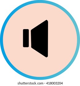 the icon of sound volume