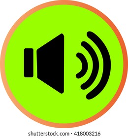 the icon of sound volume