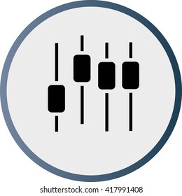 the icon of sound volume,equalizer