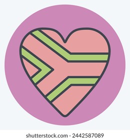 Icon South Africa. related to South Africa symbol. color mate style. simple design illustration