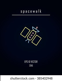 Icon space. Lines. Vector. Isolated.