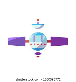 Icon of a spacecraft. Space object - Vector illustraiton