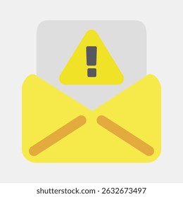 Icon spam. Internet network elements. Icon in flat style style.