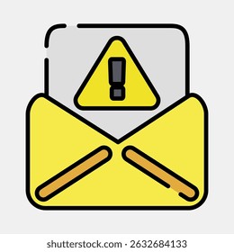 Icon spam. Internet network elements. Icon in filled line style.