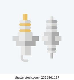 Icon Spark Plug. related to Racing symbol. flat style. simple design editable. simple illustration