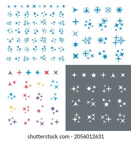 Icon sparkle line. Bright firework, decoration twinkle, shiny flash