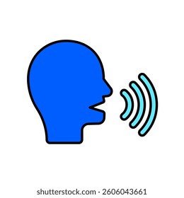 Icon a speak, isolated against a clean background.