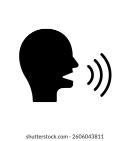 Icon a speak, isolated against a clean background.