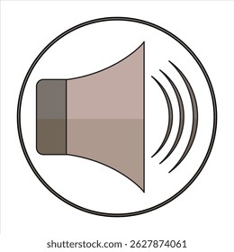 O ALTO-FALANTE DE ÍCONE PODE SER USADO PARA VÁRIAS PLATAFORMAS