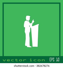 icon speaker lecture