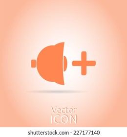 Icon speaker louder. Made in vector