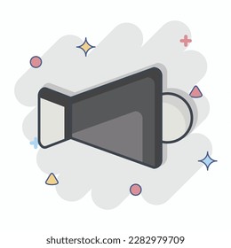 Altavoz de iconos. relacionado con el símbolo Eid Al Fitr. islámico. ramadhan. ilustración simple