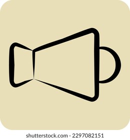 Icon Speaker. related to Eid Al Fitr symbol. glyph style. islamic. ramadhan. simple illustration