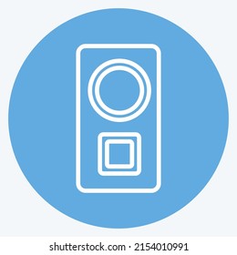 Icon Speaker. suitable for party symbol. blue eyes style. simple design editable. design template vector. simple symbol illustration