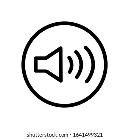 icon speaker. speaker icon with trendy style lines. vector illustration