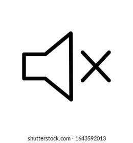 Icon Lautsprecher. Lautsprechersymbol mit trendigen Stillinien. Vektorillustration